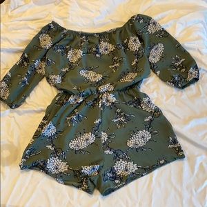 off the shoulder romper!